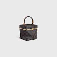 CUBE IN TRIOMPHE CANVAS AND NATURAL CALFSKIN - MIEL - EVENING - 2 | CELINE