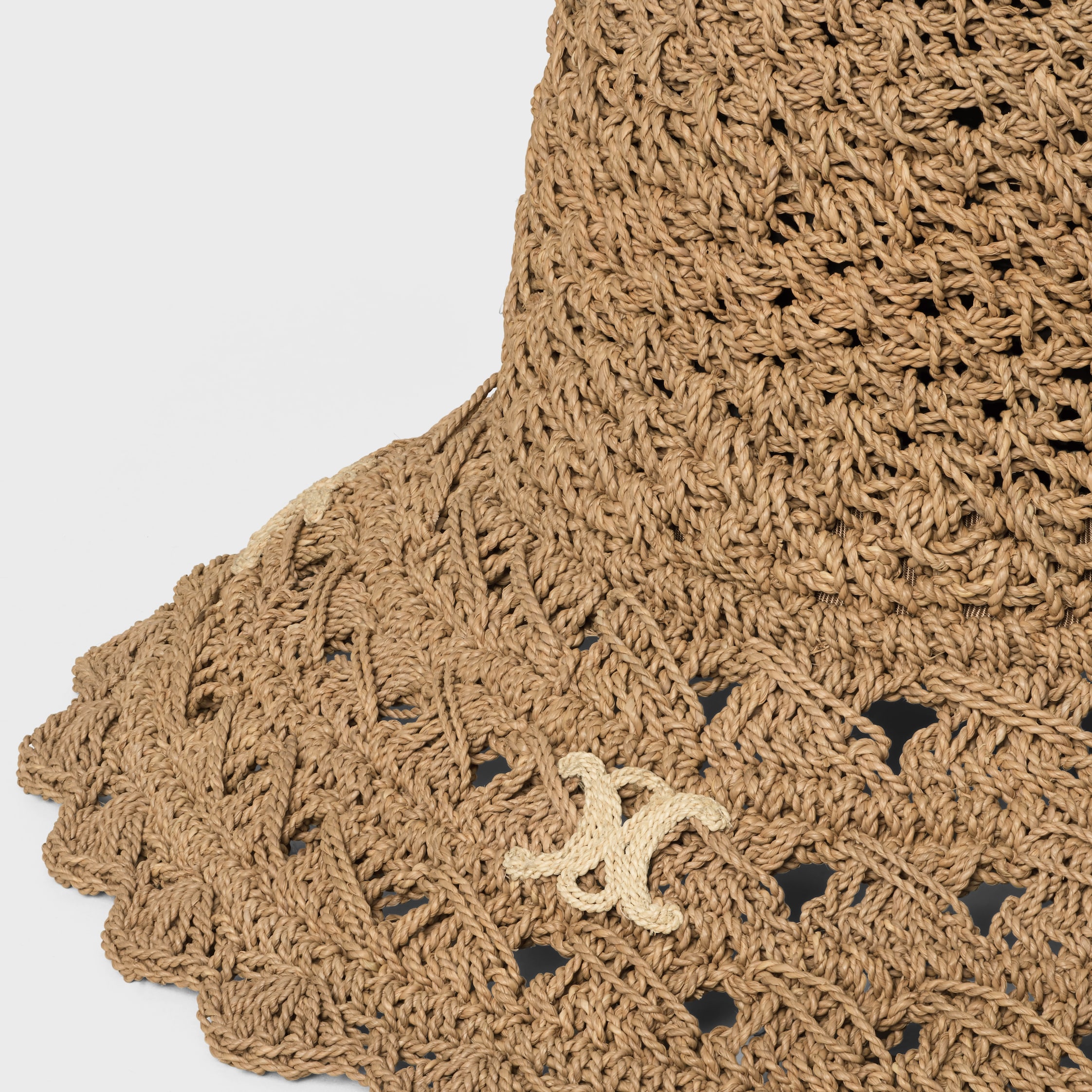 triomphe hat IN openwork raffia - MIEL | CELINE