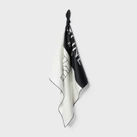 BIENVENUE BANDANA 55 - IVORY/BLACK -  - 2 | CELINE