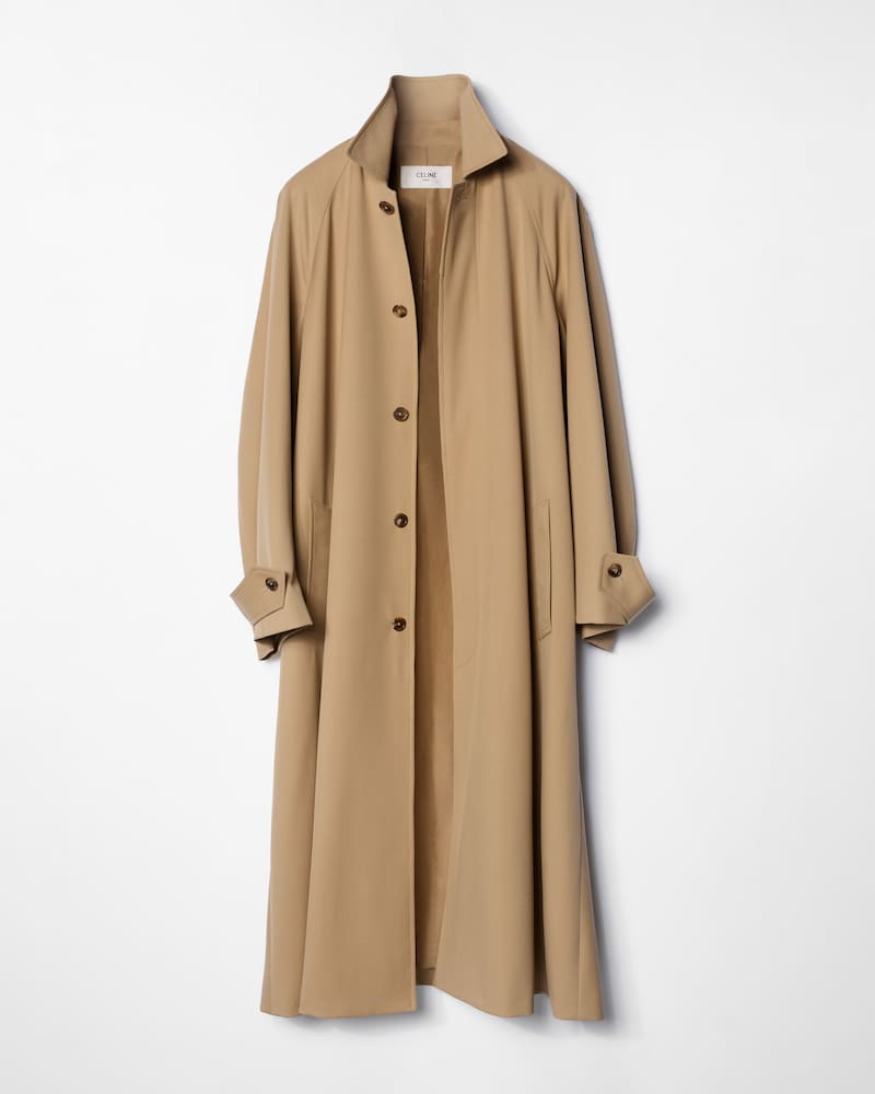 mac coat IN WOOL - CAMEL -  - 1 | CELINE