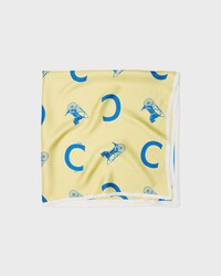 square IN silk twill - TEAL/YELLOW -  - 2 | CELINE