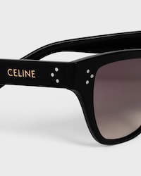 Cat Eye S359 sunglasses in Acetate - BLACK -  - 2 | CELINE