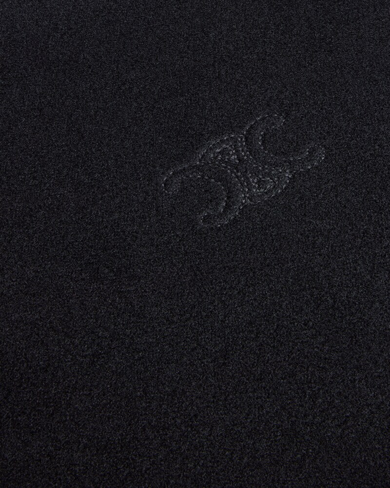 jacket IN double-face wool cashmere - BLACK -  - 1 | CELINE