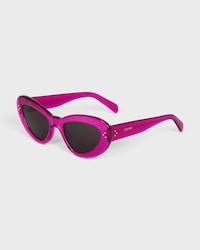 Butterfly S320 sunglasses in Acetate - TRANSPARENT FUCHSIA -  - 2 | CELINE