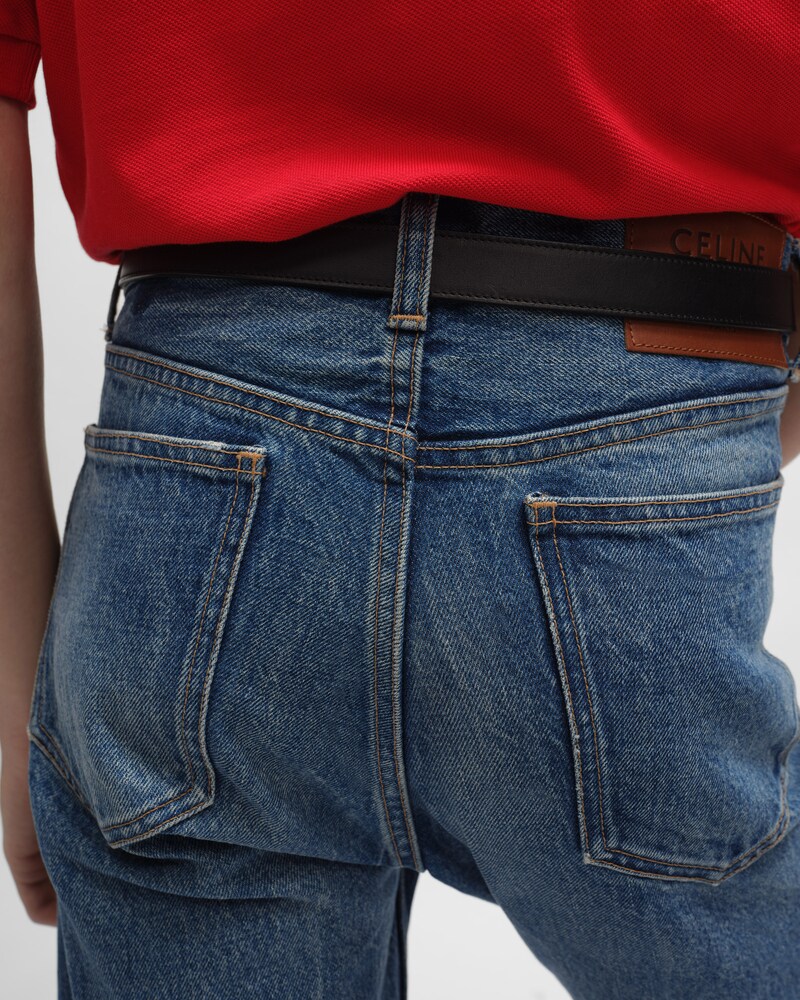 kurt jeans in cotton denim - TRUE BLUE WASH -  - 1 | CELINE
