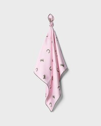bandana IN silk twill - BLOSSOM PINK/KHAKI -  - 2 | CELINE