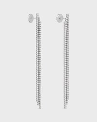 BO Cocktail Tennis en Or Blanc et Diamants - White Gold & White - JOAILLERIE - 2 | CELINE