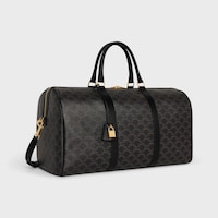 Big Travel Bag IN Triomphe Canvas AND calfskin - BLACK - HAND-PICKED GIFTS - 2 | CELINE
