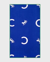 beach towel IN c sulky terry cotton - ROYAL BLUE/WHITE -  - 1 | CELINE