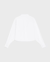 크롭 셔츠 - 코튼 포플린 - 화이트 -  - 2 | CELINE