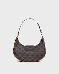 MEDIUM AVA TRIOMPHE BAG IN Triomphe Canvas and calfskin - TAN - TOP-HANDLE BAGS - 2 | CELINE