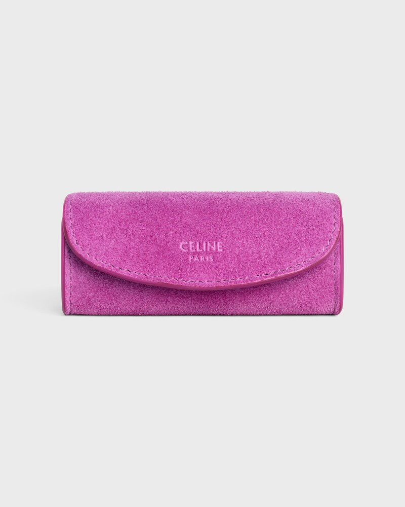LIPSTICK CASE IN SUEDE CALFSKIN - MAGENTA - ACCESSORIES - 1 | CELINE