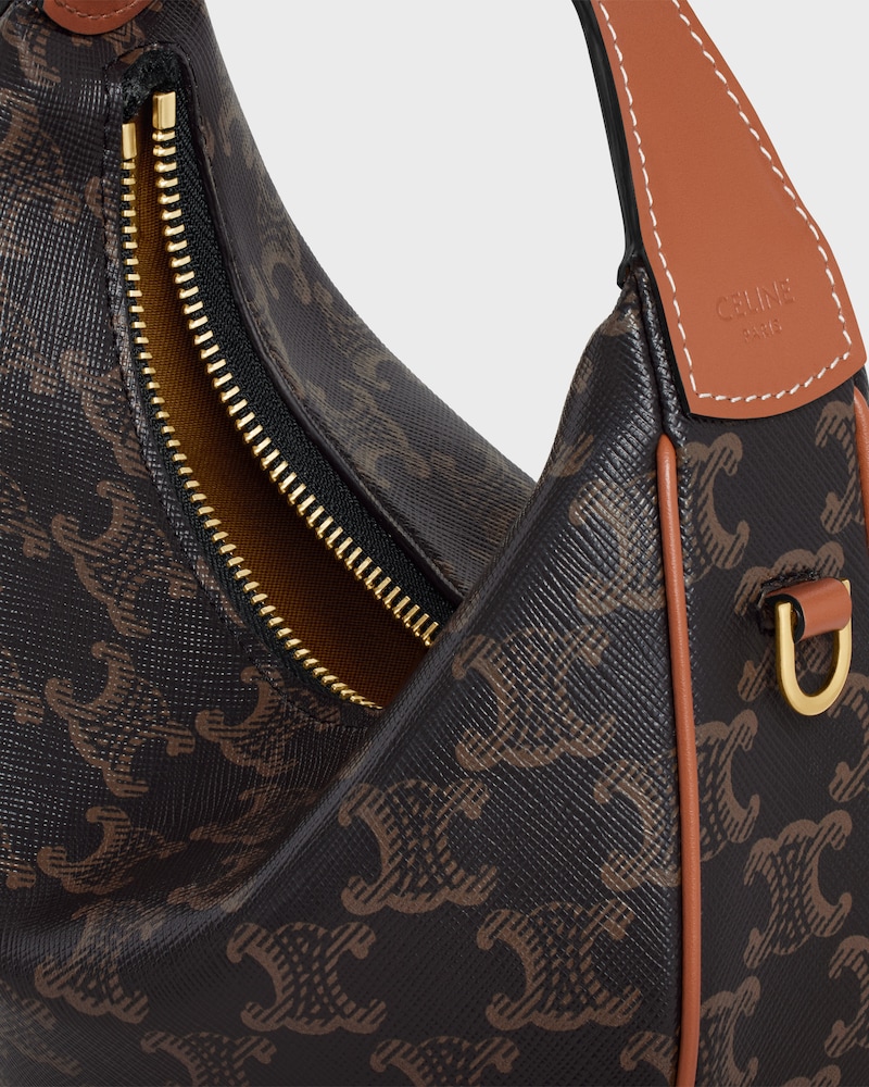 Teen Celine Lulu IN Toile Triomphe - TAN - TOP-HANDLE BAGS - 1 | CELINE