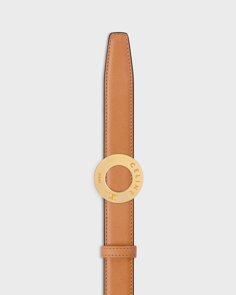 Reversible Strap 25MM IN Natural Calfskin and Triomphe Canvas -  -  - 1 | CELINE