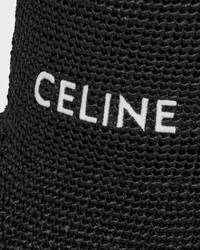 bucket hat IN Raffia - BLACK -  - 2 | CELINE