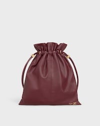 SMALL CRYSTAL POUCH IN LAMBSKIN - SYRAH - EVENING - 1 | CELINE