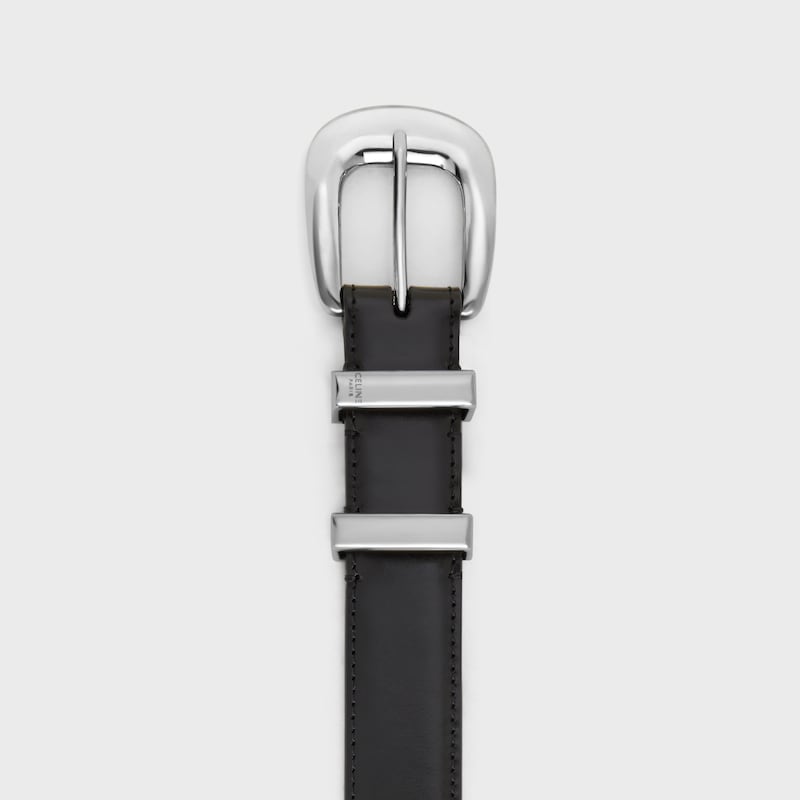 CINTURÓN ESTILO VAQUERO 25 MM DE PIEL TAURILLON - NEGRO -  - 1 | CELINE