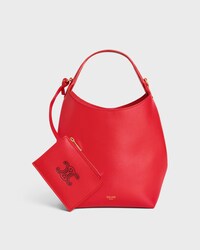 スモール ホーボー / サプルスムースカーフスキン - ウルトラレッド - トートバッグ - 1 | CELINE