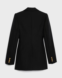 olivia jacket IN mohair wool - BLACK -  - 2 | CELINE