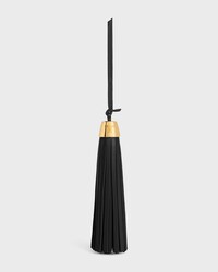 TASSEL CHARM IN SMOOTH LAMBSKIN - BLACK - BAG CHARMS - 1 | CELINE