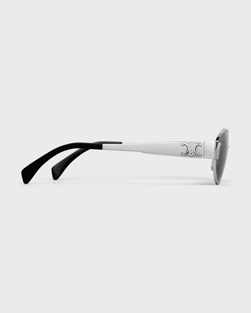 Triomphe Metal 01 Sunglasses in Metal - SILVER / SMOKE -  - 1 | CELINE