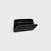 Large zipped wallet IN GRAINED CALFSKIN - BLACK - WALLETS - 2 | CELINE