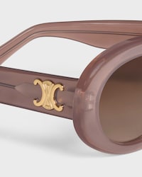 Triomphe 01 sunglasses in Acetate - MILKY HAZELNUT -  - 2 | CELINE