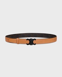 CORREA REVERSIBLE DE 25 MM DE PIEL DE BECERRO NATURAL Y LONA TRIOMPHE -  -  - 1 | CELINE
