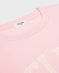 t-shirt loose jersey coton - ROSE POUDRE/OFF WHITE -  - 2 | CELINE