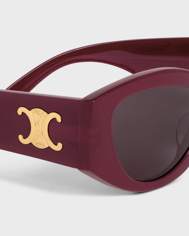 TRIOMPHE 15 sunglasses in Acetate - MILKY BURGUNDY -  - 1 | CELINE