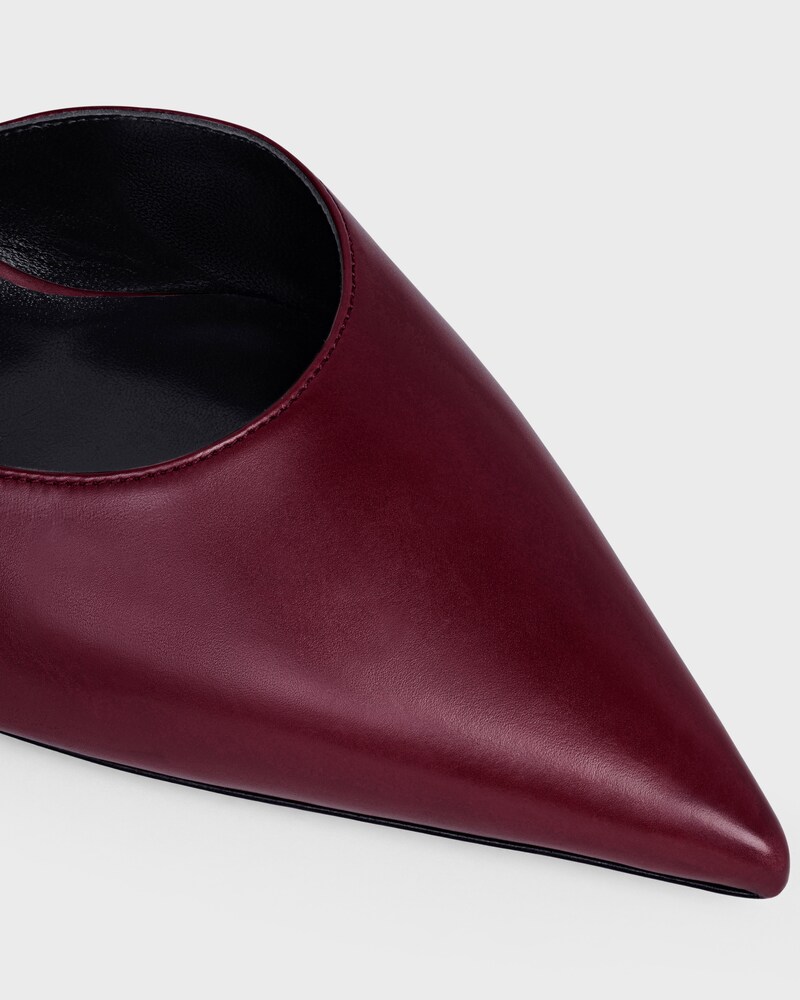 CELINE KITTEN - TRIOMPHE STRAP PUMP IN LAMBSKIN - BURGUNDY -  - 1 | CELINE