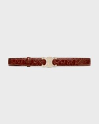 Wendbarer Riemen 25 mm AUS TAURILLONLEDER UND KALBSLEDER MIT KROKO-PRÄGUNG -  -  - 2 | CELINE