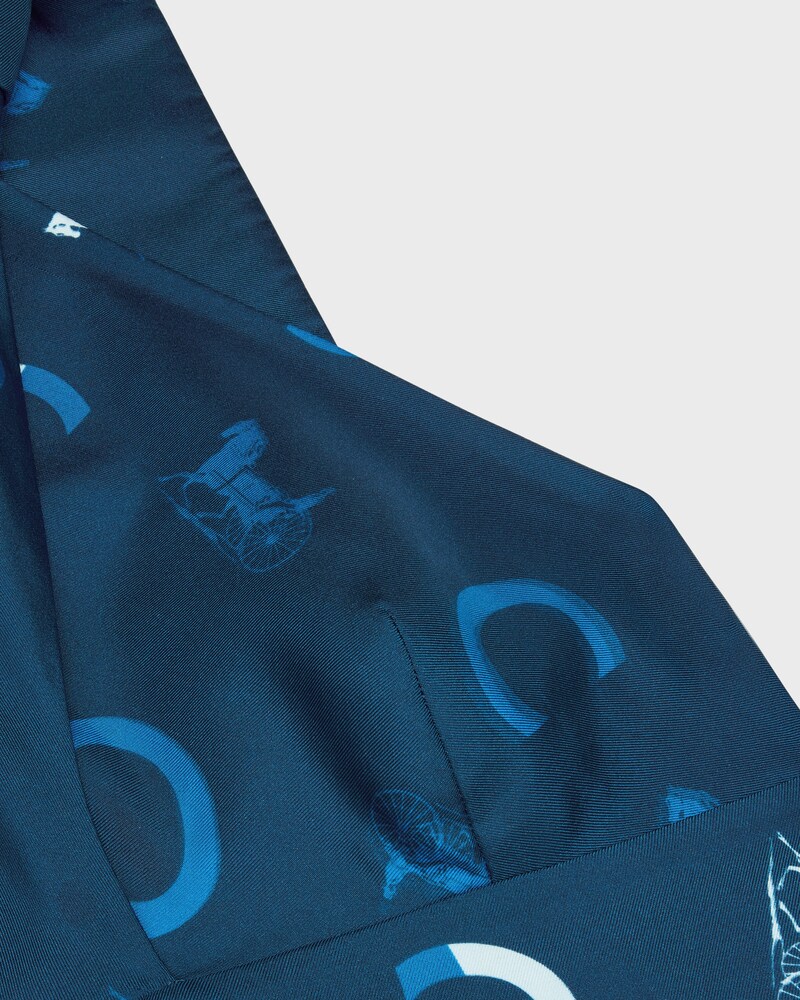 top IN silk twill - NAVY/WHITE/BLUE -  - 1 | CELINE