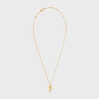 Triomphe Twinkle Necklace in Strass and Brass with Gold Finish - GOLD -  - 2 | CELINE