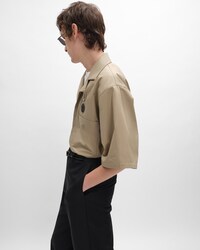 SCOUT SHIRT IN LIGHT COTTON GABARDINE - BEIGE -  - 2 | CELINE