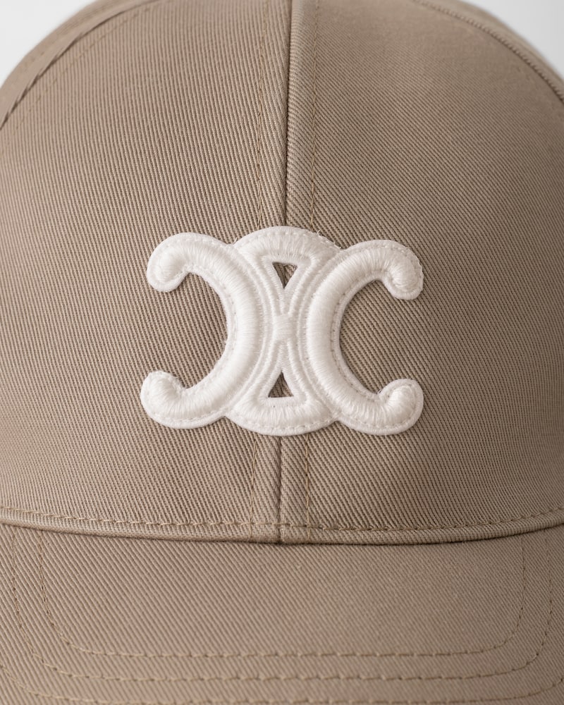 Triomphe Baseballkappe AUS Baumwollgabardine - GREIGE -  - 1 | CELINE