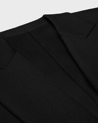 tailored coat IN WOOL FELT - BLACK -  - 2 | CELINE