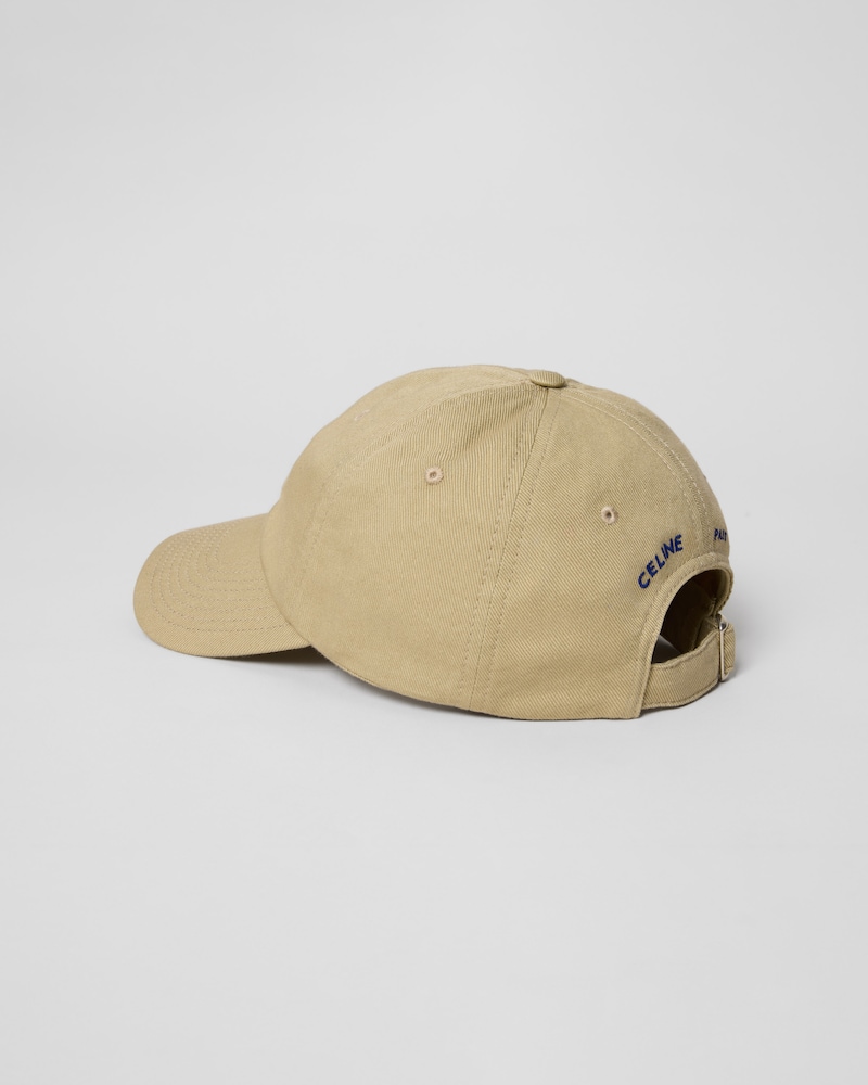 triomphe richelieu cap IN light cotton twill - BEIGE -  - 1 | CELINE