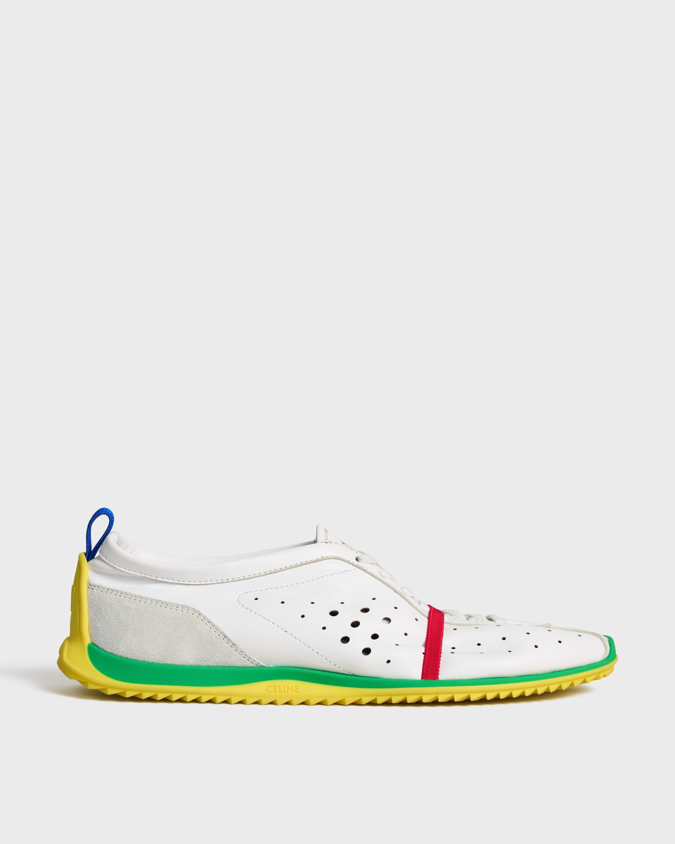 CELINE SOFT SNEAKER IN STRETCH LAMBSKIN, SUEDE CALFSKIN AND LAMBSKIN