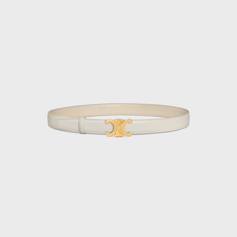 lanière de ceinture réversible 25MM Cuir de Taurillon et Veau façon python -  -  - 1 | CELINE
