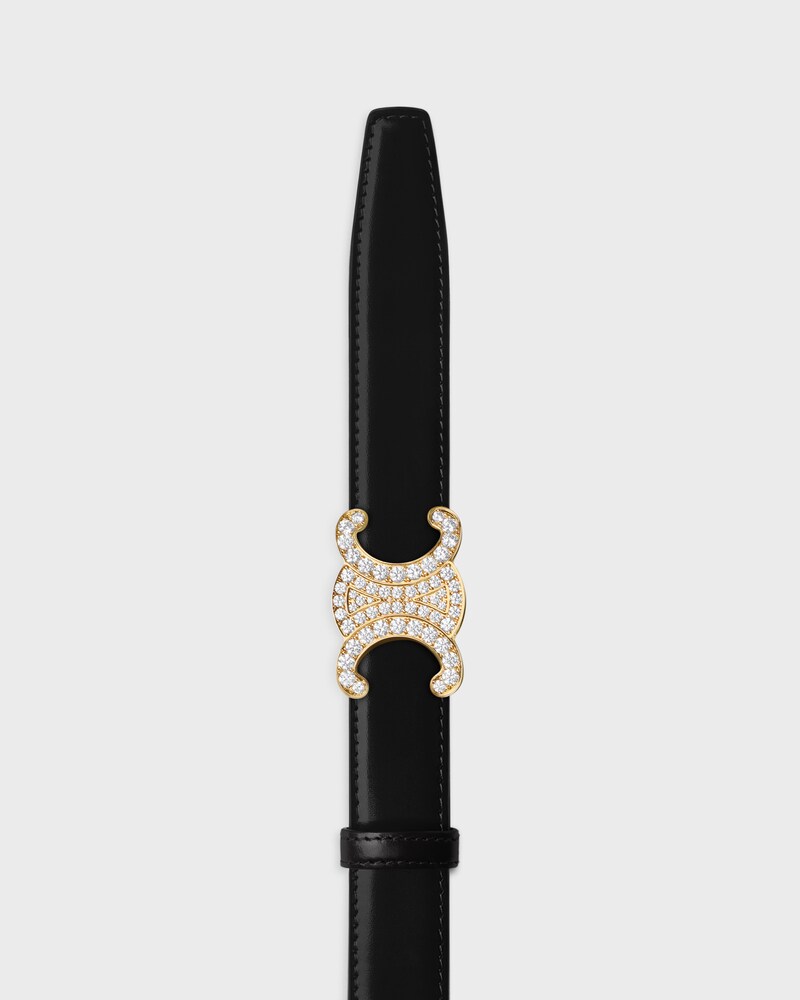 Triomphe Buckle 25MM IN BRASS WITH STRASS -  -  - 1 | CELINE