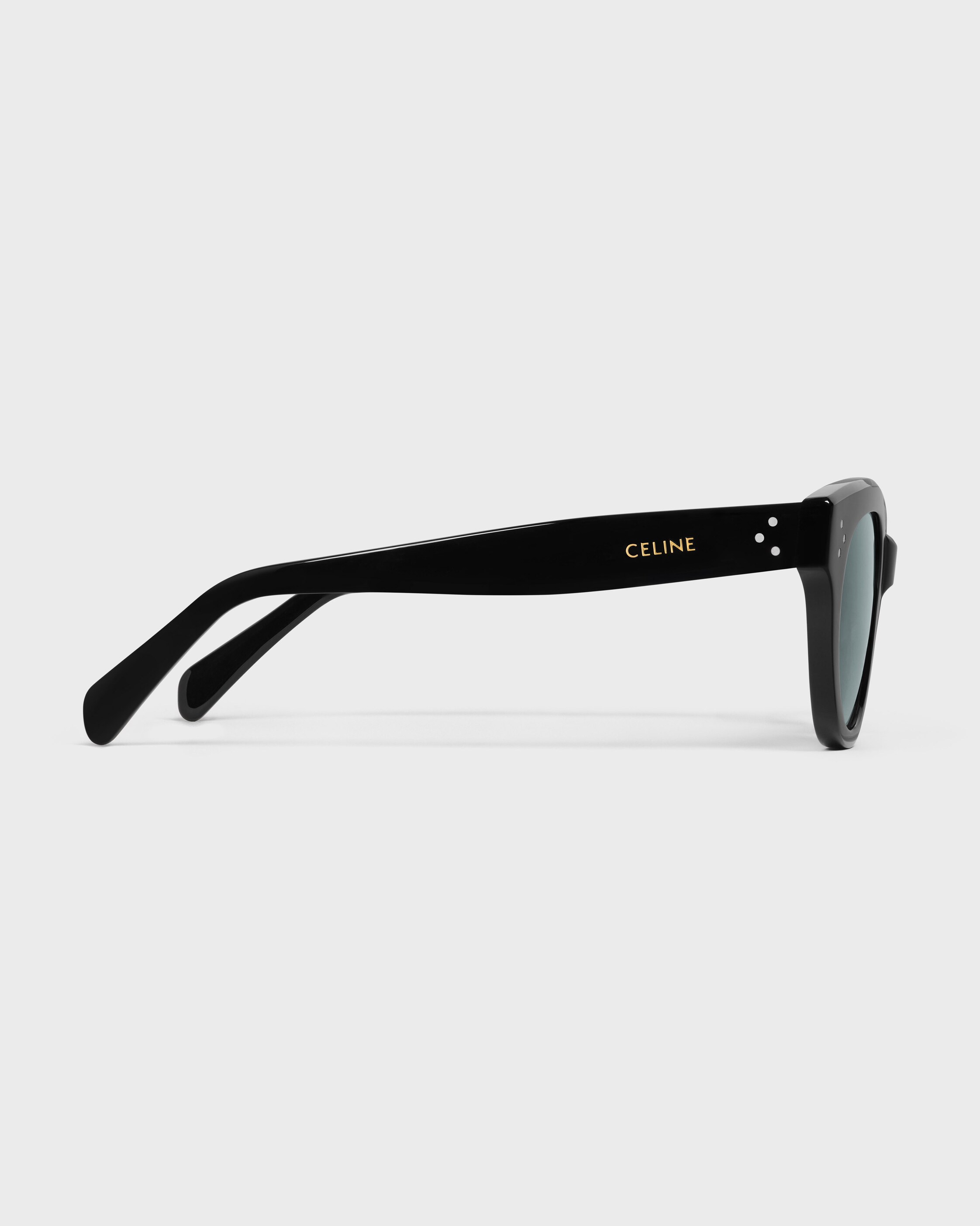 Round S332 sunglasses in Acetate - BLACK | CELINE