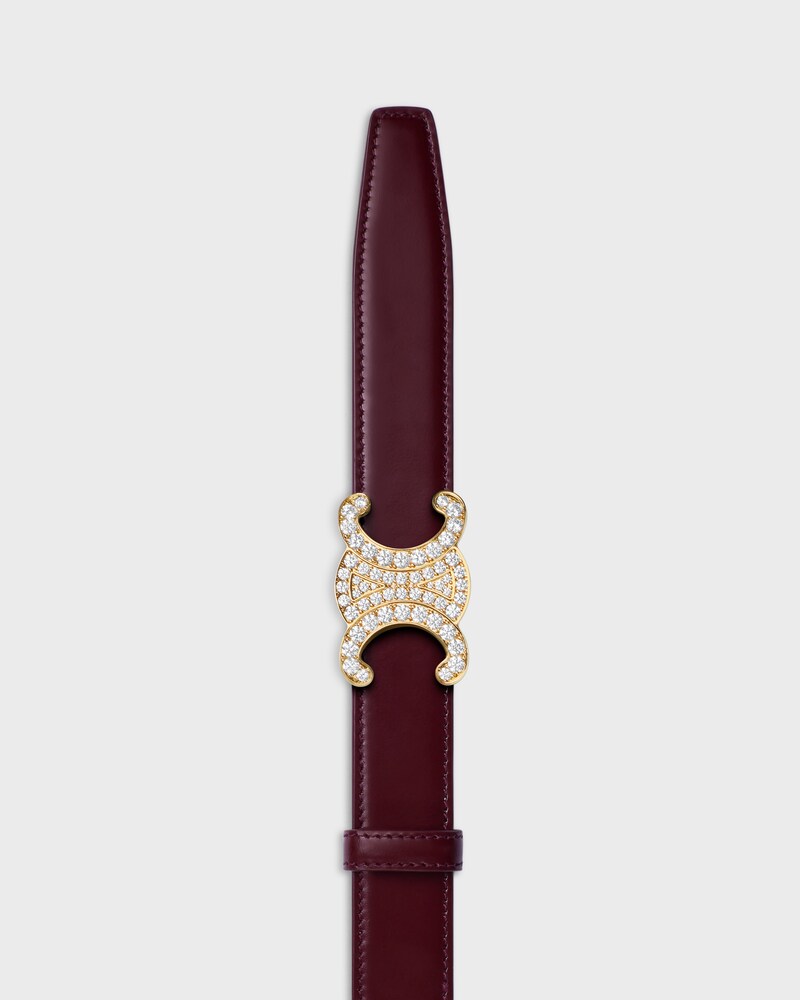 Triomphe Buckle 25MM IN BRASS WITH STRASS -  -  - 1 | CELINE