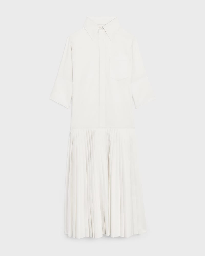 shirt dress IN silk poplin - CRAIE -  - 1 | CELINE