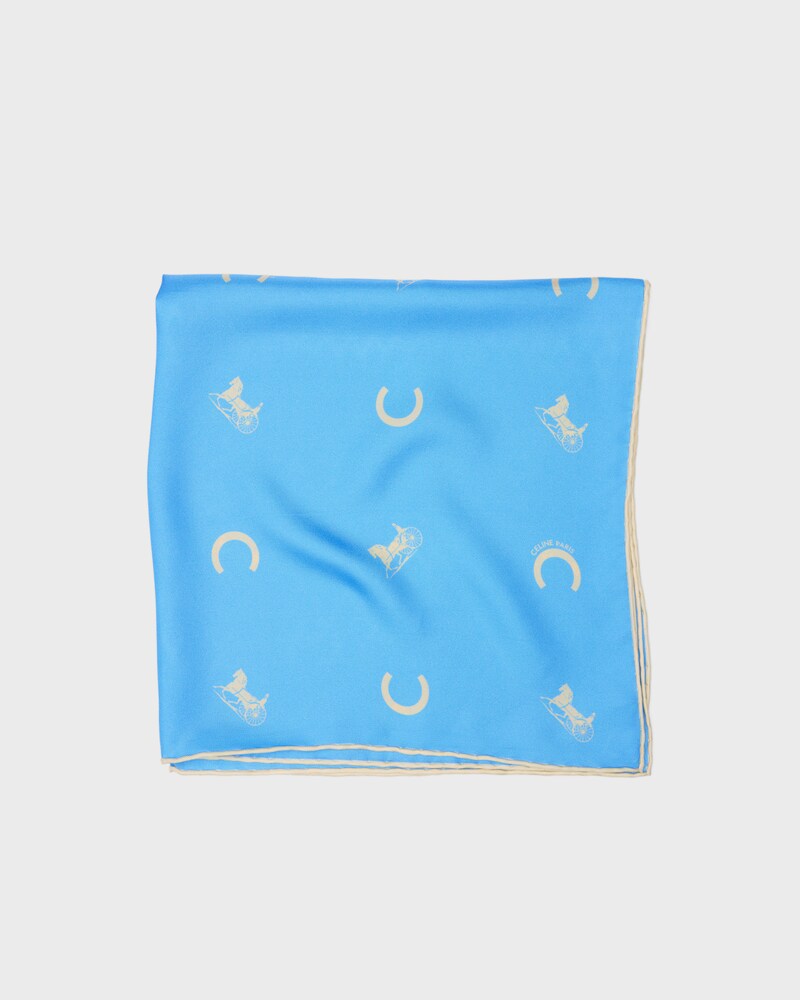 bandana EM seda twill - AZUL BEBÊ/CREME - 1 | CELINE