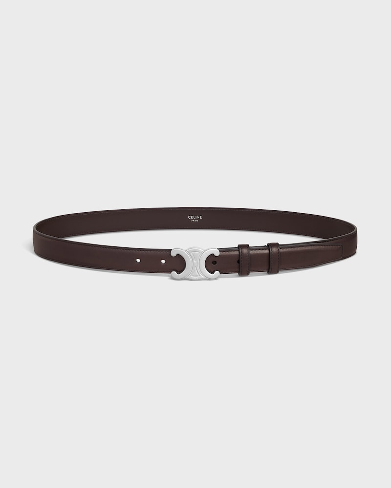 Ceinture Triomphe 25MM Veau Naturel - MARRON -  - 1 | CELINE
