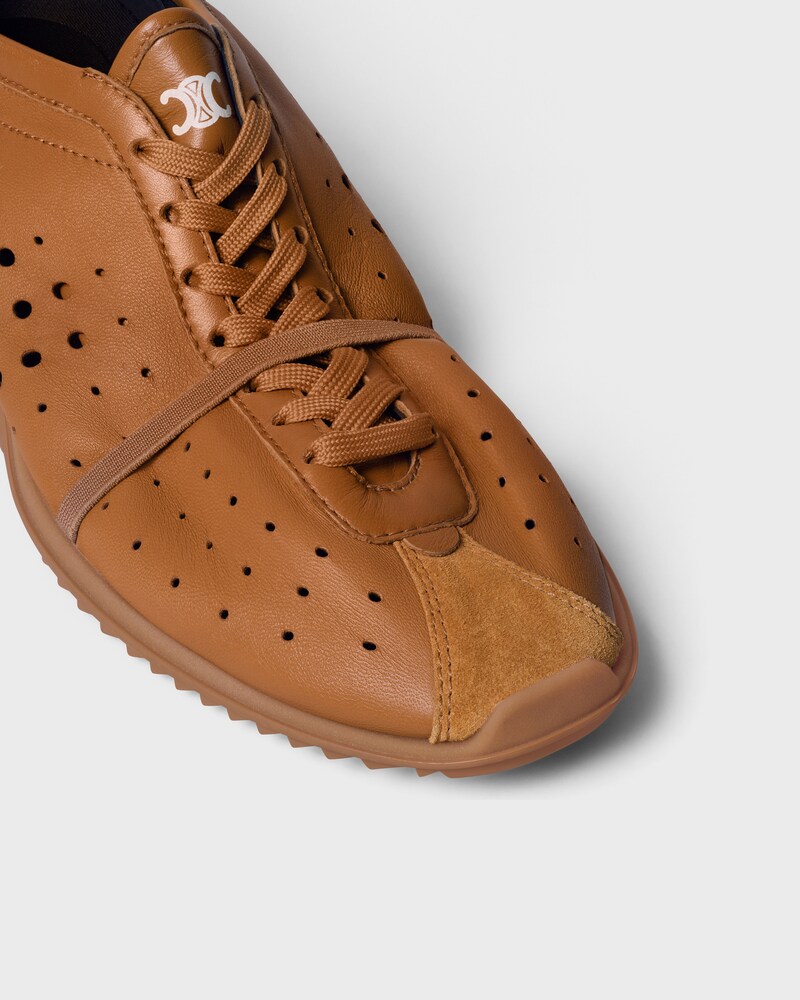 SOFT SNEAKER IN STRETCH LAMBSKIN, SUEDE CALFSKIN AND LAMBSKIN - SAHARA -  - 1 | CELINE