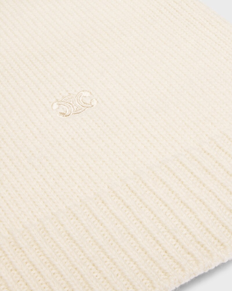 pull col roul&eacute; cachemire seamless - IVOIRE -  - 1 | CELINE
