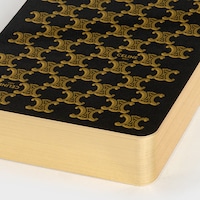 Playing Cards With Case in Triomphe Canvas and Lambskin - Black / Black - CELINE MAISON - 2 | CELINE