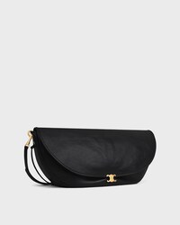 Bolso Halfmoon Soft Triomphe EN PIEL DE CORDERO BRILLANTE - NEGRO - BOLSOS EN BANDOLERA - 2 | CELINE